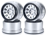 Aluminum Beadlock 4.3" Wheels / Rims (4) FOR Traxxas X-Maxx / XRT
