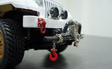 Yeah Racing 1/10 RC Rock Crawler Accessory 96cm Long Chain and Hook Set Black