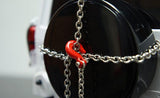 Yeah Racing 1/10 RC Rock Crawler Accessory 96cm Long Chain and Hook Set Black