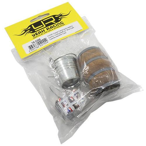 Yeah Racing YA-0368 Crawler Camping Accessory Combo Ice Bucket & Ice
