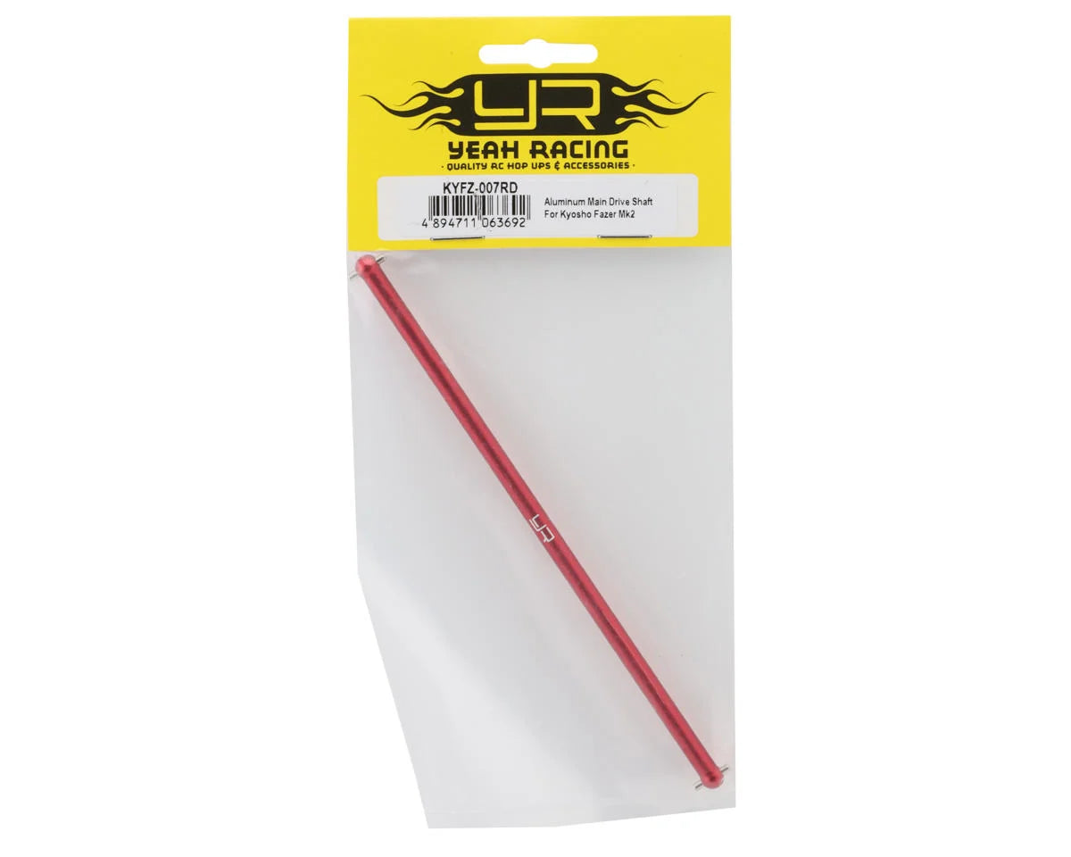 YEAH RACING KYFZ-007RD Kyosho Fazer MK2 Aluminum Center Driveshaft (Red)