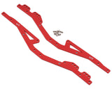 Yeah Racing KYMX-005RD Kyosho MX-01 Mini-Z Rieles de chasis de aluminio (rojo) (2)