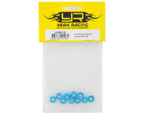 Yeah Racing YEA-LN-M4S-LB 4mm Aluminum Serrated Lock Nut (10) (Light Blue)