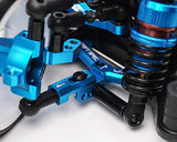 Yeah Racing TATT-S03BU Tamiya TT-02 Kit de conversión de deriva RWD de aluminio (azul)