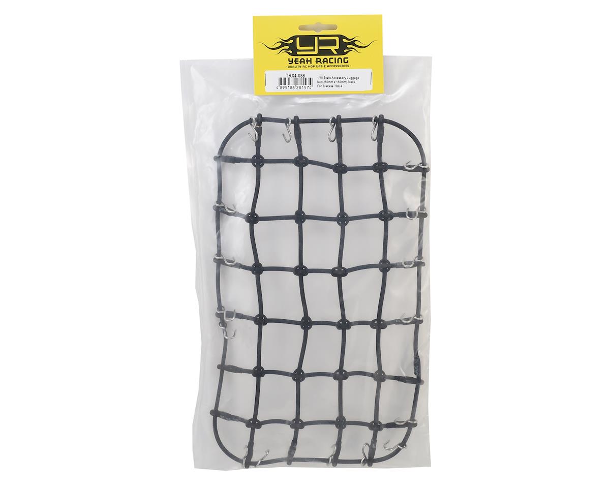 YEAH RACING TRX4-038 1/10 Scale Accessory Luggage Net for Traxxas TRX-4 (Black) (250x150mm)