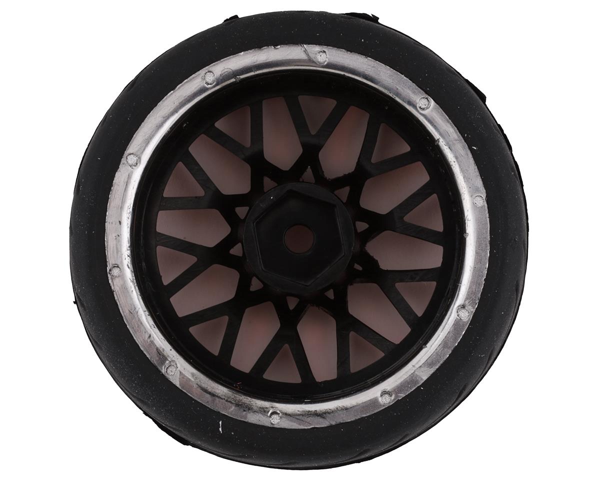 Yeah Racing YEA-WL-0108 Spec T Pre-Mounted On-Road Touring Tires w/LS Wheels (Red) (4) w/12mm Hex & 3mm Offset