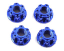 Yeah Racing 4mm Aluminum Serrated Wheel Lock Nut (4) (Black)