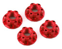 Yeah Racing 4mm Aluminum Serrated Wheel Lock Nut (4) (Black)