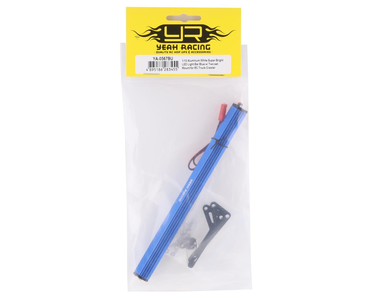 Yeah Racing HV Aluminum LED Light Bar (Blue) (159x100mm)
