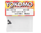 Yokomo YOKBD-301BA Boule d'axe de bras de suspension 3 mm (4)