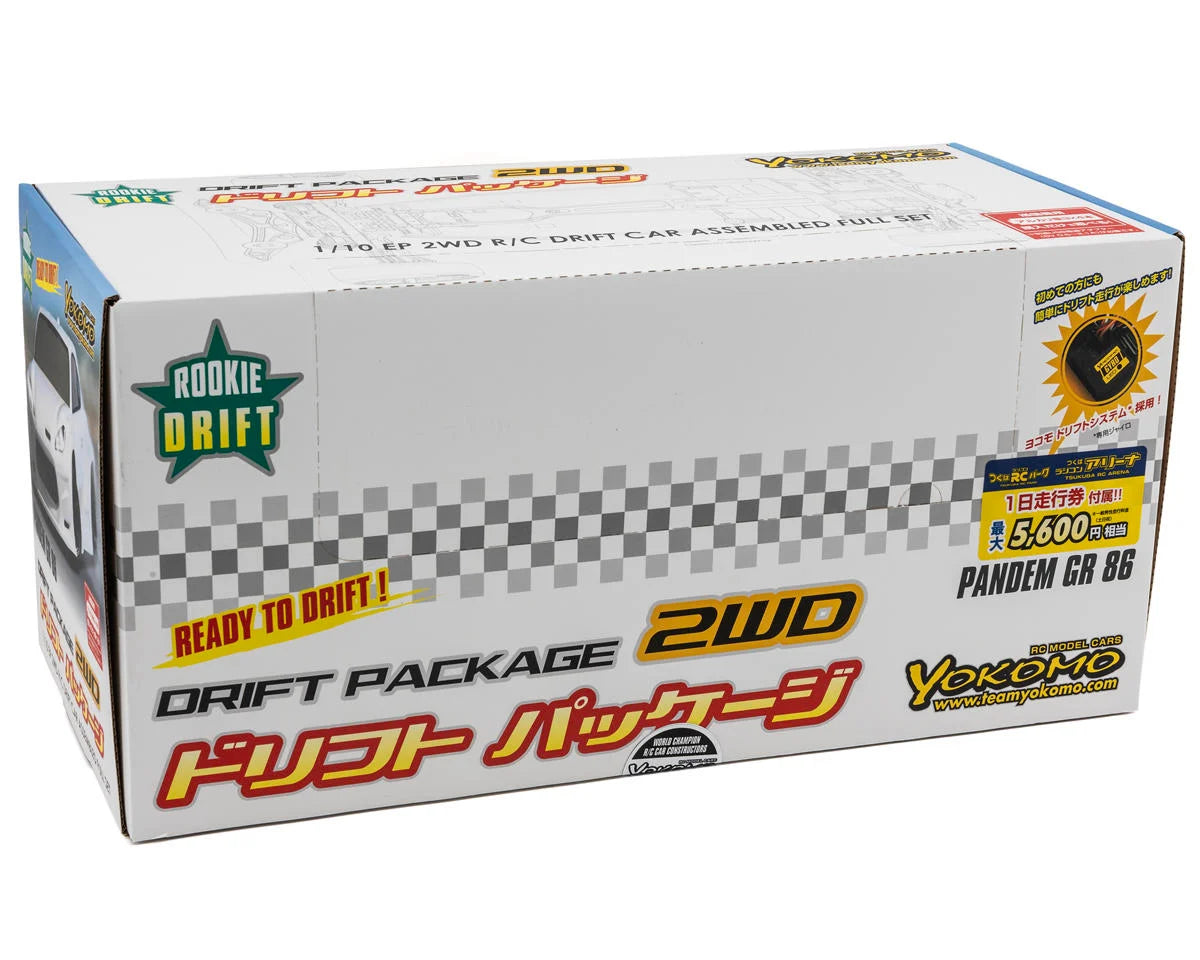 Yokomo RD2.0 "Rookie Drift" 1/10 RWD RTR Electric Drift Car w/PANDEM GR86 Body (Grey)