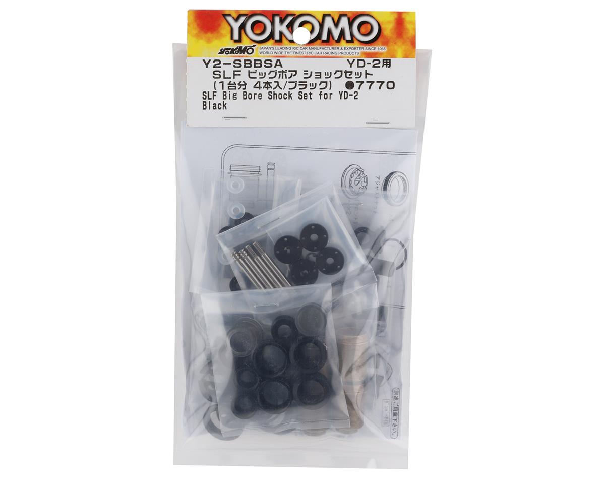 Yokomo Y2-SBBSA YD-2 Juego de amortiguadores de aluminio de gran diámetro y súper baja fricción (negro)