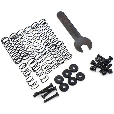 Yeah Racing DDL-100GM 100MM DESERT LIZARD TWO STAGE INTERNAL SPRING DAMPER PAIR GUN METAL FOR CRAWLER