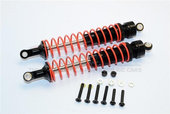 GPM ALUMINUM REAR ADJUSTABLE SPRING DAMPER (125MM) AXIAL YETI BLACK ORANGE