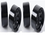 RC4WD Z-W0190 6 Lug Wagon 2.2 Stl Stamped Beadlock Wheels Black (4)