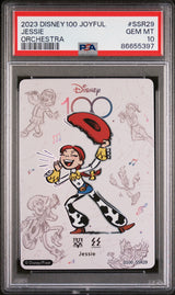 2023 CARD FUN DISNEY 100 JOYFUL ORCHESTRA JESSIE SSR29 PSA 10