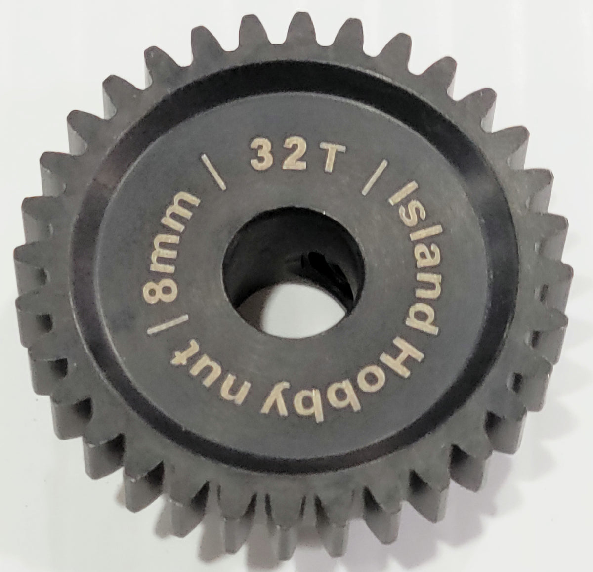 1.5 Mod 32T Steel Pinion Gear – Hardened #45 Steel, Step Bore 12mm, OD 51mm, Height 15mm
