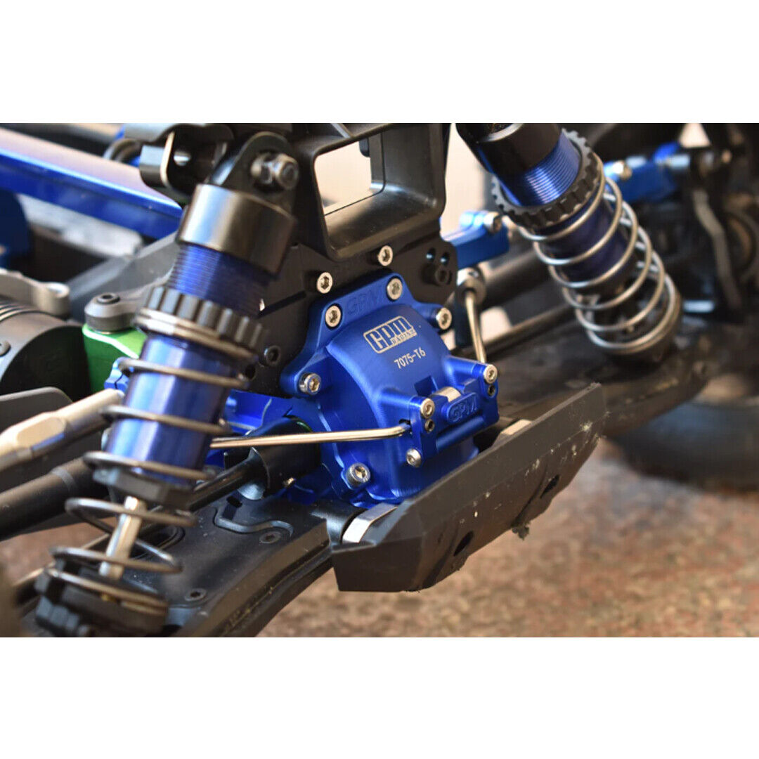 GPM Racing SLE012-BK Traxxas Slefge Aluminum 7075-T6 Front Or Rear Gear Box Black