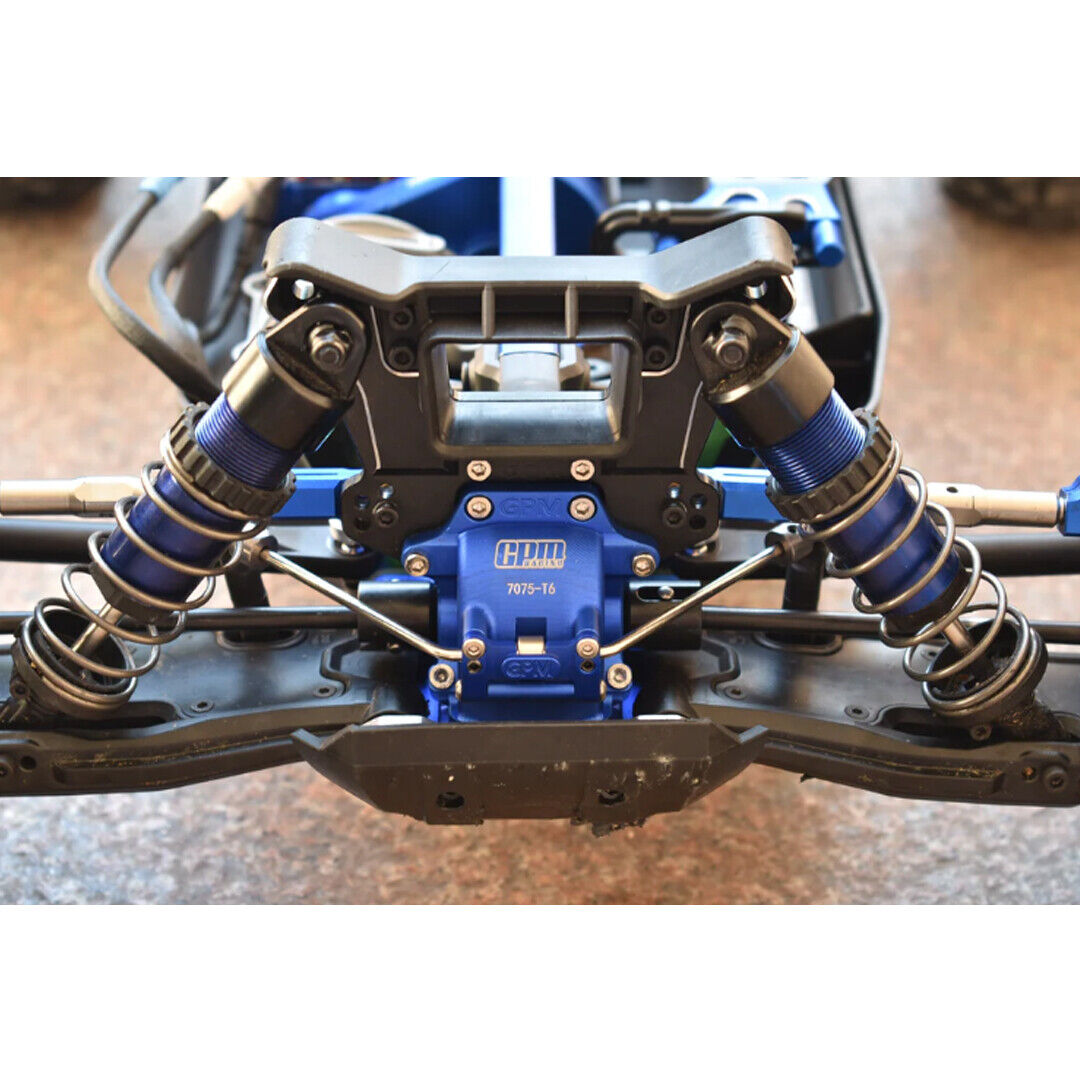 GPM Racing SLE012-BK Traxxas Slefge Aluminum 7075-T6 Front Or Rear Gear Box Black