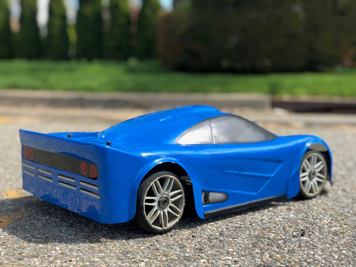 DELTA PLASTIK 7500 MCLAREN GTR 1 1/8 SCALE GT2 360MM RC CAR BODY