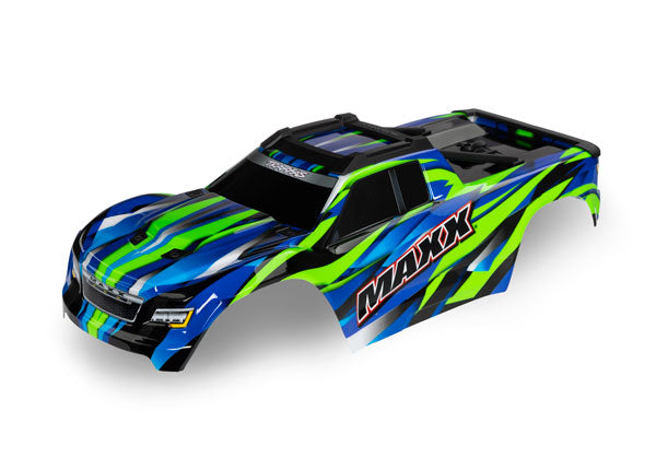 Traxxas Maxx 8918G Cuerpo pintado de verde (se adapta a Maxx® con chasis extendido (