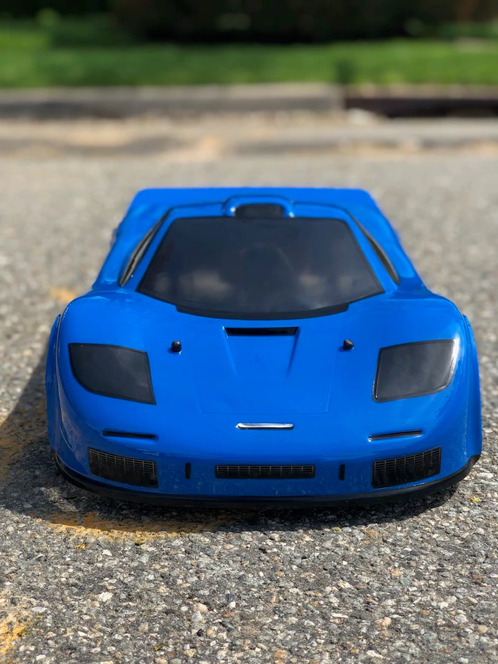 DELTA PLASTIK 7500 MCLAREN GTR 1 1/8 SCALE GT2 360MM RC CAR BODY