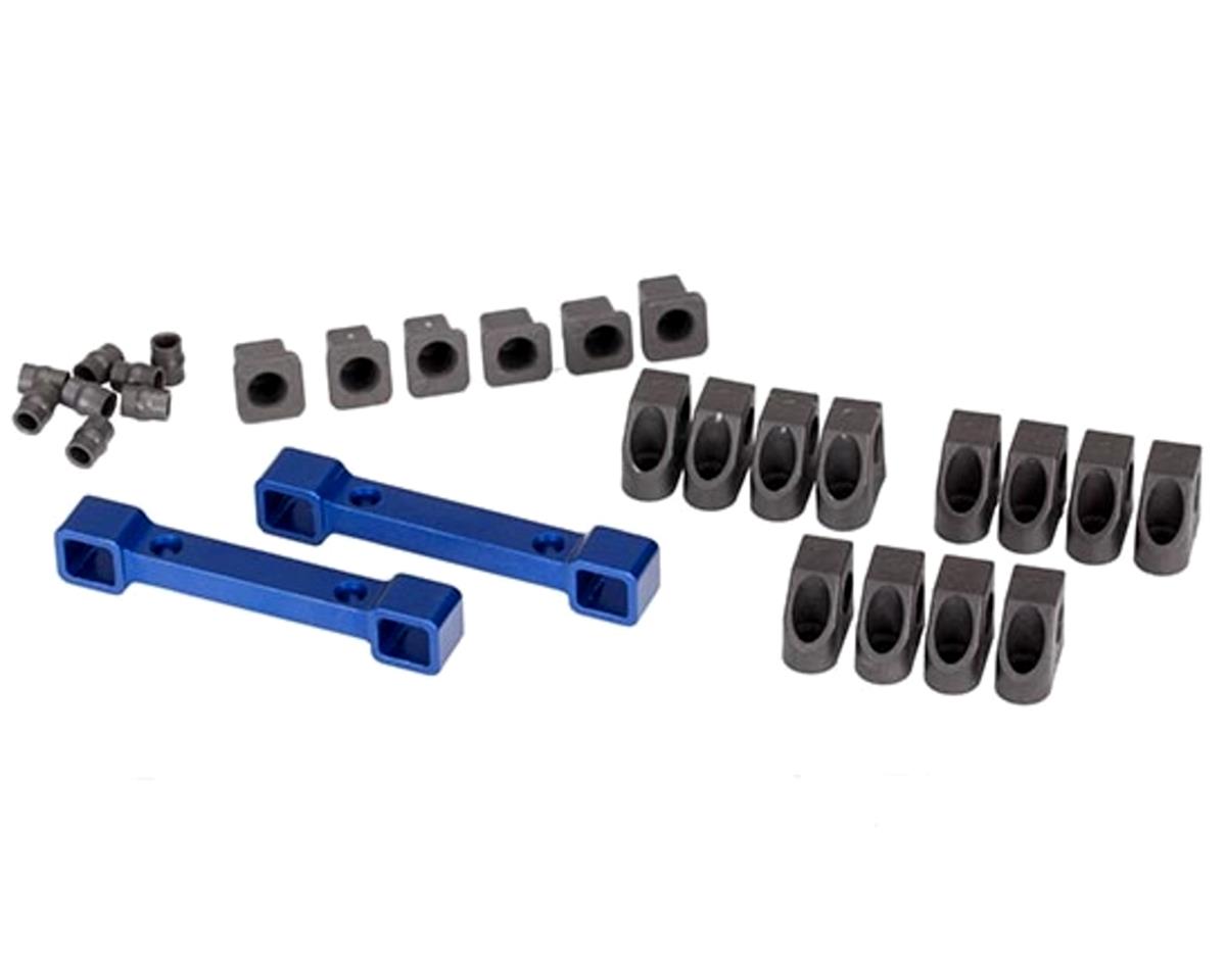 Supports de suspension en aluminium Traxxas 8334X 4-Tec 2.0/3.0 (bleu)
