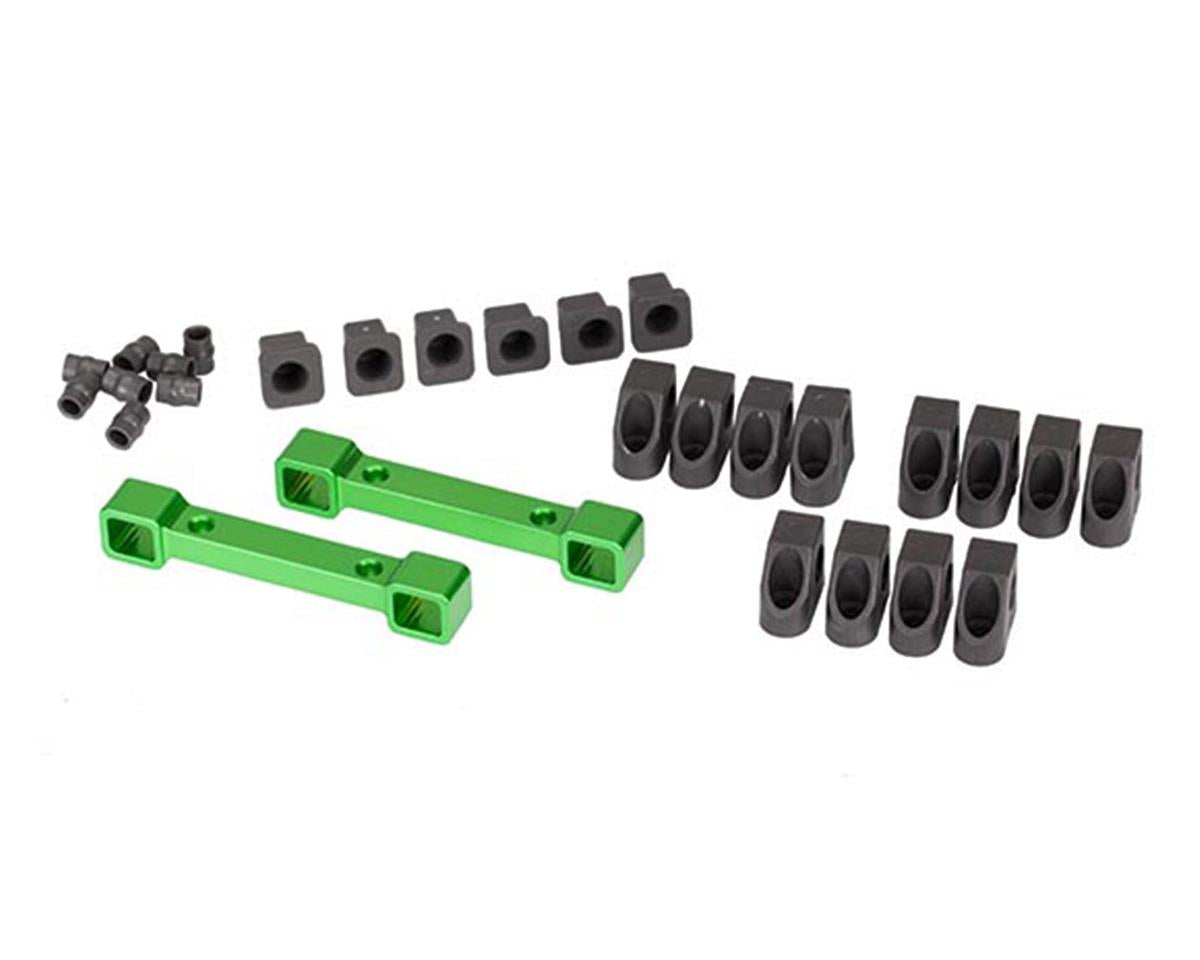 Traxxas 8334G 4-Tec 3.0 Aluminum Rear Suspension Mounts (Green)
