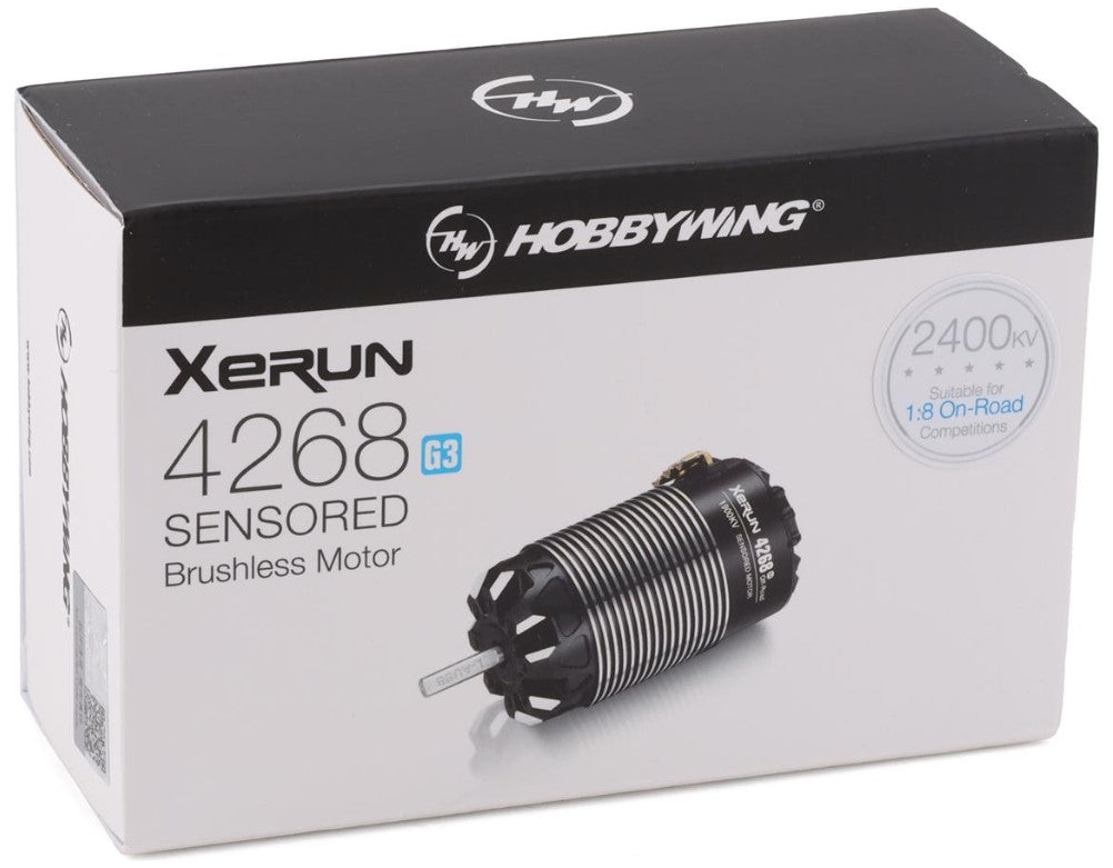 Hobbywing 30401910 Xerun 4268SD G3 Moteur sans balais détecté à l'échelle 1/8 (2400kV)