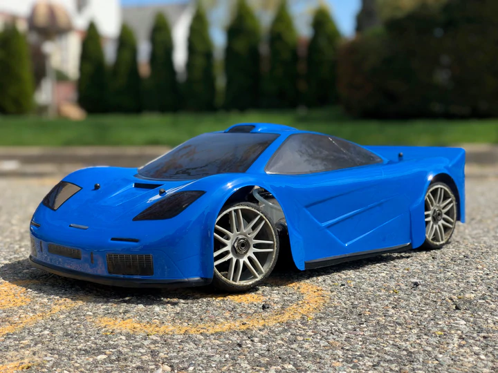 DELTA PLASTIK 7500 MCLAREN GTR 1 1/8 SCALE GT2 360MM RC CAR BODY