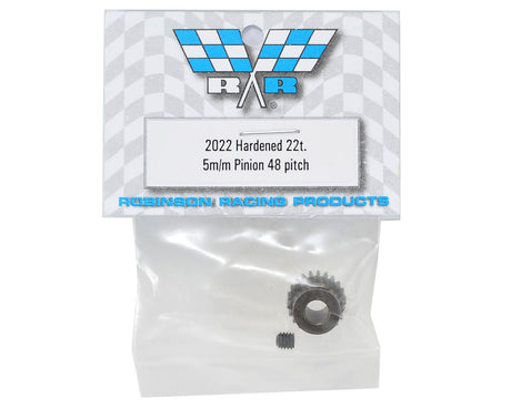 Robinson Racing 2022 HARD 48 PITCH MACHINED 22T PINION 5M/M BORE