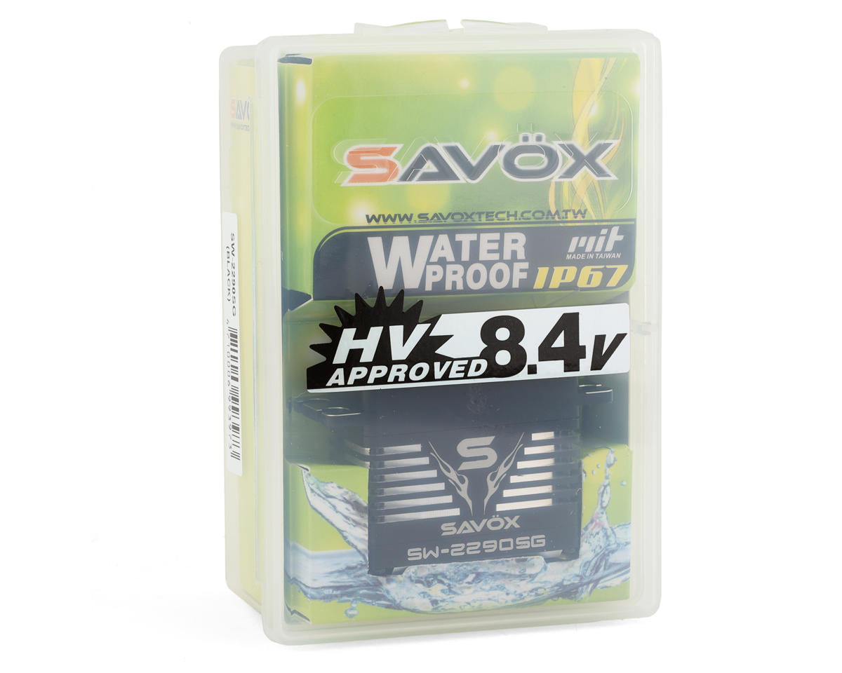 Savox SW2290-SG Servo digital sin escobillas premium resistente al agua (negro)