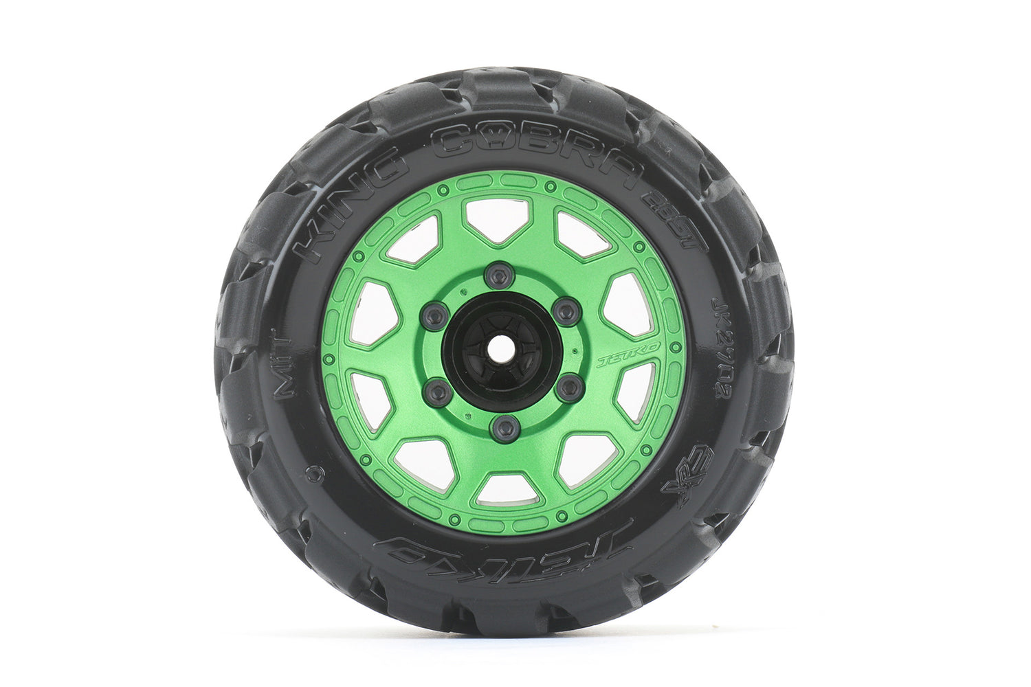 JETKO 2702CGMSGNB2  1/10 ST 2.8 EX-King Cobra Tires Mounted Green