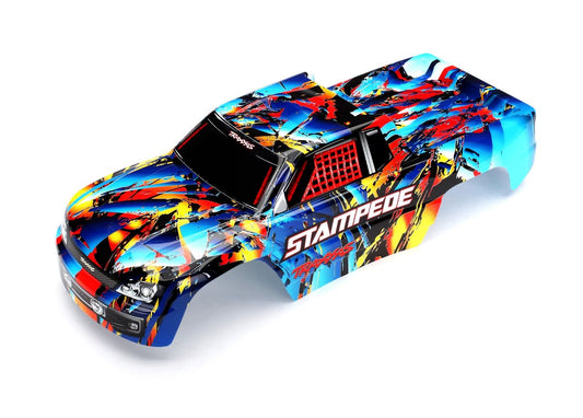 TRAXXAS 3648 BODY STAMPEDE RNR DECAL APPLD