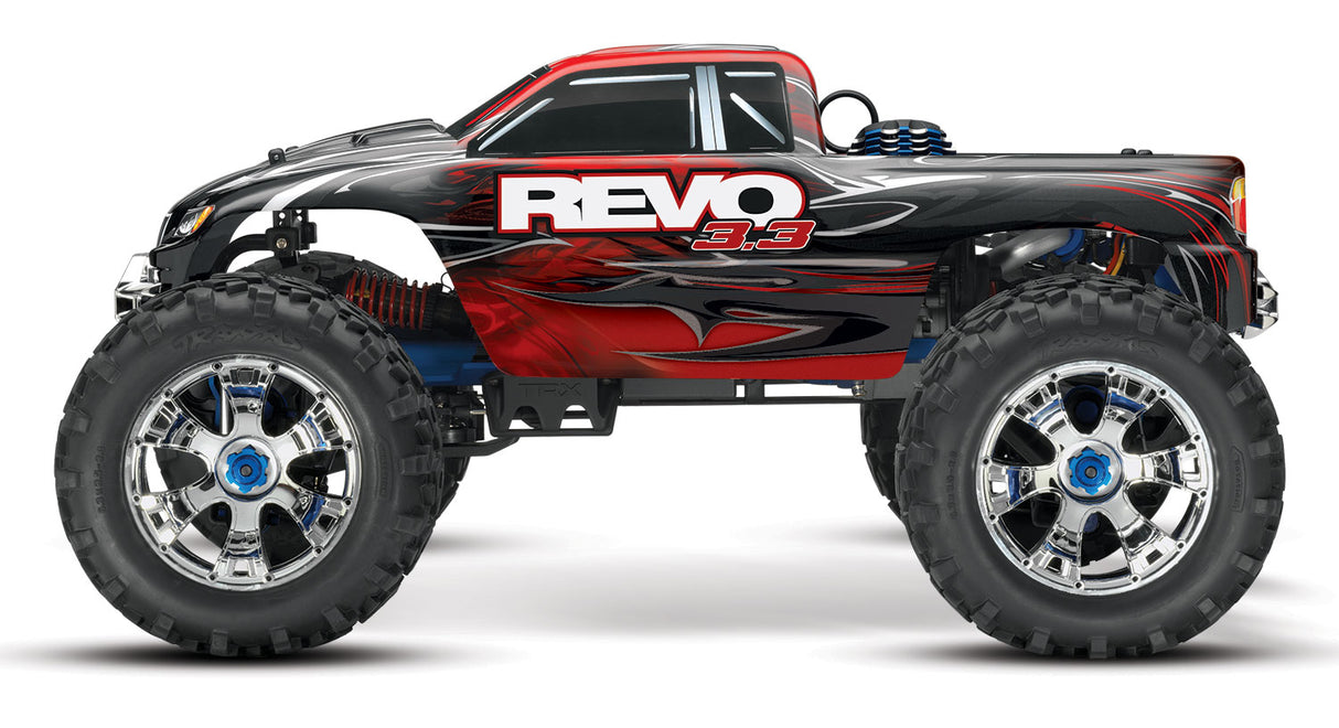 TRAXXAS 53097-3 RED REVO 3.3 4WD NITRO MONSTER TRUCK