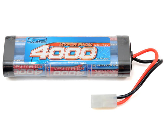 LRP Hyper Pack Batterie NiMH Stick Pack 6 cellules avec connecteur Tamiya (7,2 V/4000 mAh)