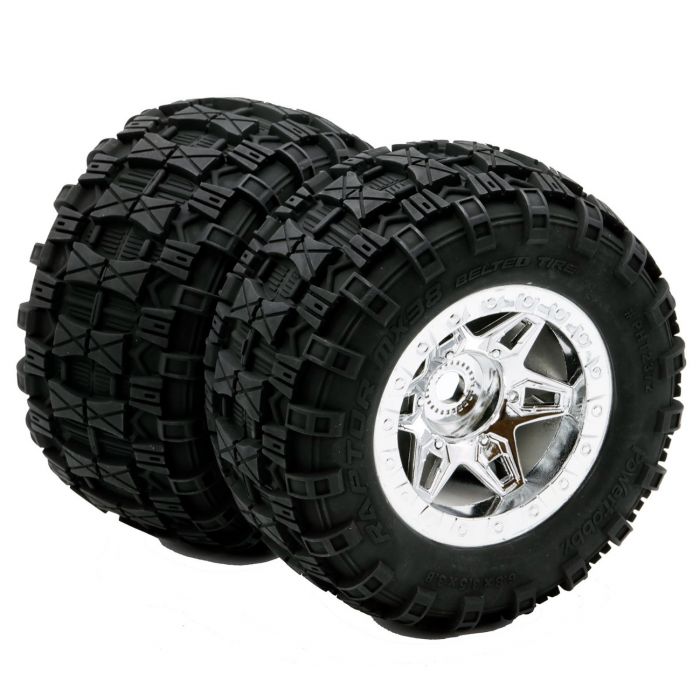POWERHOBBY PHT2372-CR 1/8 Raptor 3.8” Neumáticos todo terreno con cinturón 17MM Montado Ch
