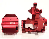 Boîtier de différentiel en aluminium rouge IRonManRc avec couverture pour toutes les voitures Arrma 6s