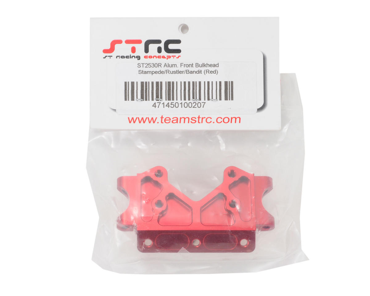 ST Racing Concepts ST2530R Aluminum Front Bulkhead (Red)