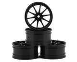 MST 832058BK 5H Wheel Set (Black) (4) (+1 Offset) w/12mm Hex