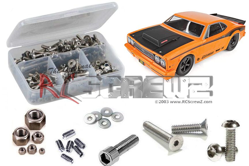 RC Screwz RCZASC107 Kit de tornillos de acero inoxidable Associated DR10 Drag Race