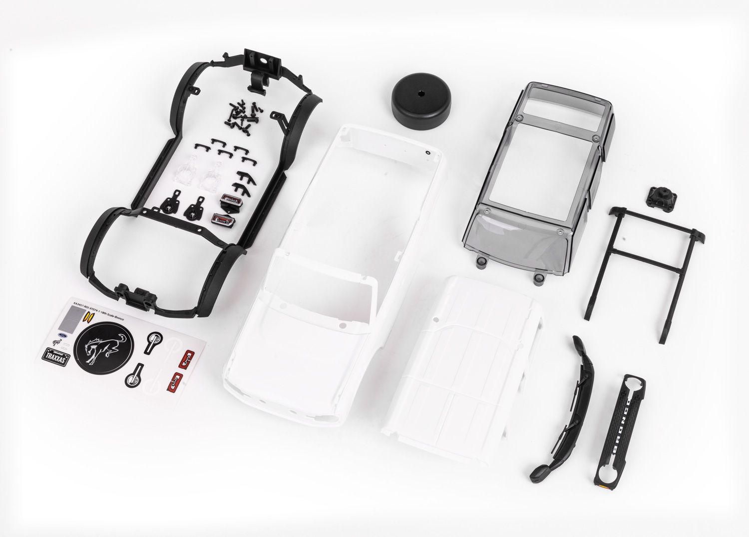 TRAXXAS 9711 BODY 1/18 BRONCO WHITE