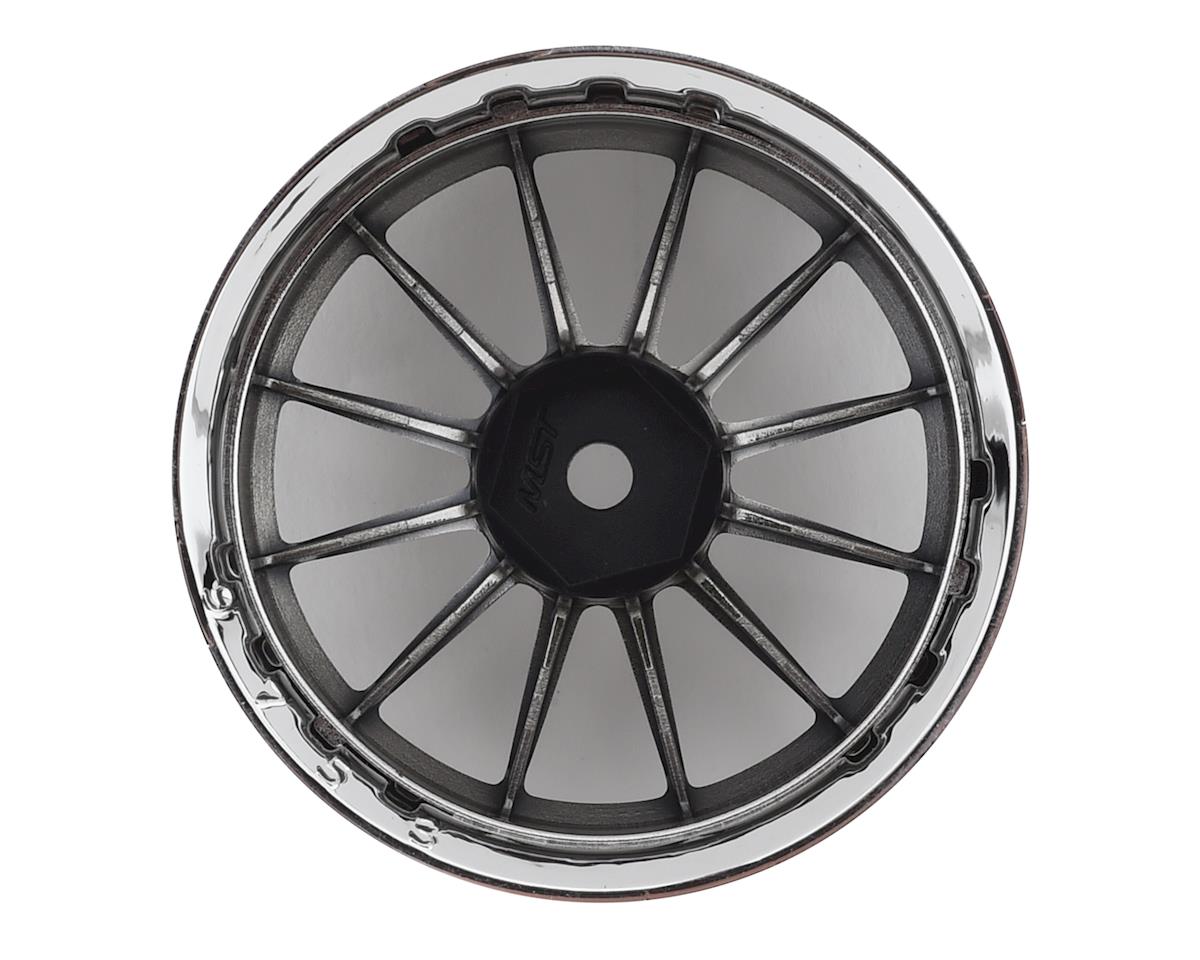 MST 832105SBK S-GD 21 Wheel Set (Silver/Black) (4) (Offset Changeable) w/12mm Hex