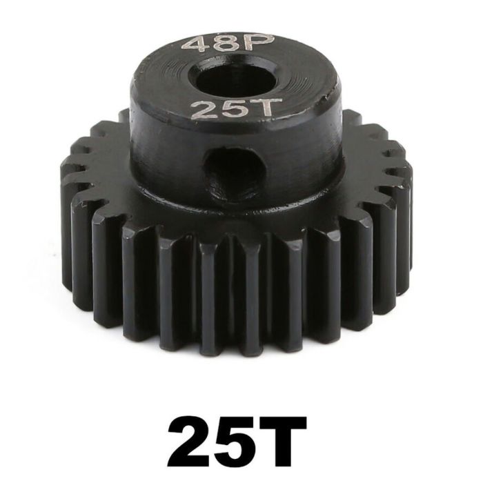 Pignon Powerhobby en acier trempé 48P 5MM 25T