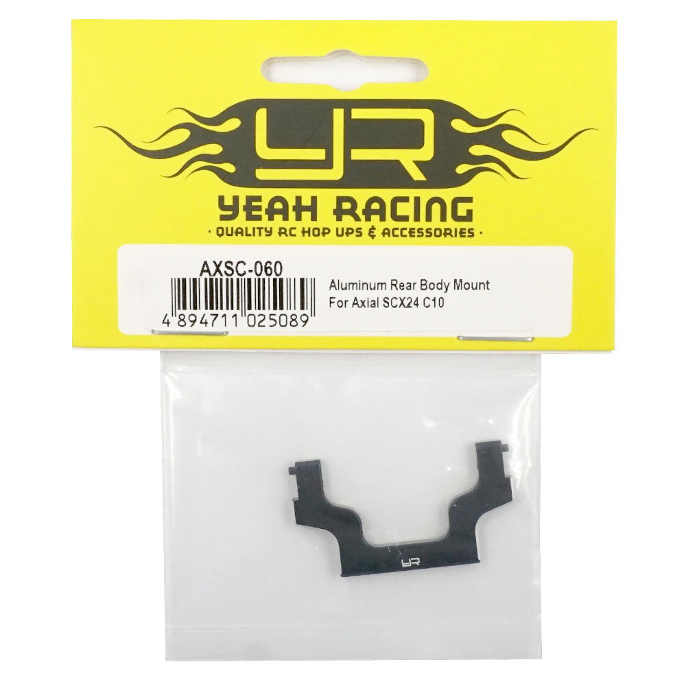 Yeah Racing AXSC-060 SUPPORT DE CORPS ARRIÈRE EN ALUMINIUM POUR AXIAL SCX24 C10
