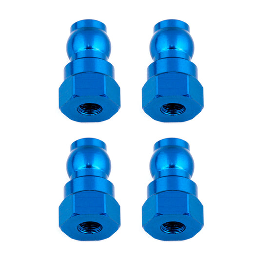 Team Associated 91816 Douilles d'amortisseur, 12 mm, aluminium bleu, pour B6.1