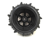 Traxxas 7773 X-Maxx Neumáticos y ruedas de paleta premontados (2) (negro)