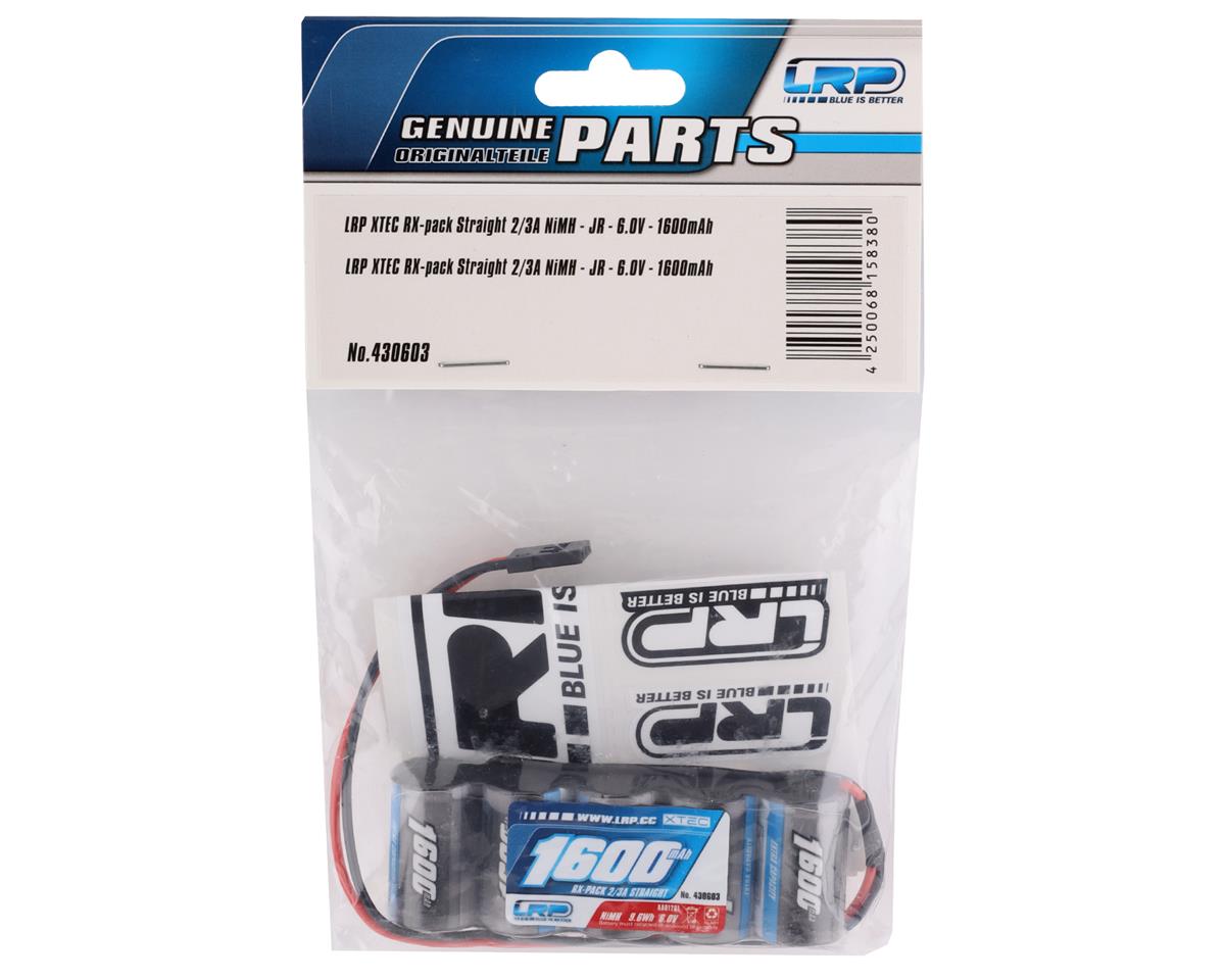 LRP LRP430603 XTEC 5-Cell 6.0V NiMH Flat Receiver Pack (1600mAh) (JR Connector)