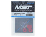 MST MXS-820048R Wheel hub spacer 0.5 (red) (4)