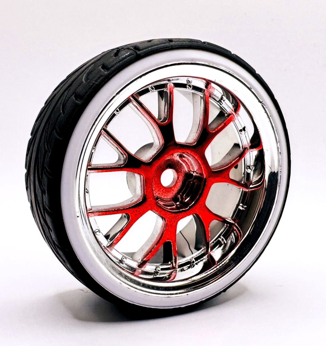 IronManRc 1/10 ROUES DRIFT AVEC PNEUS DURS * BETTY WHITES * PIÈCE # 9005